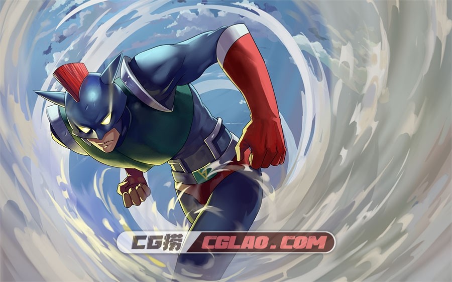 300英雄 二次元游戏角色宣传原画 CG宣传海报壁纸 175P,奥特曼皮肤-动感超人.jpg