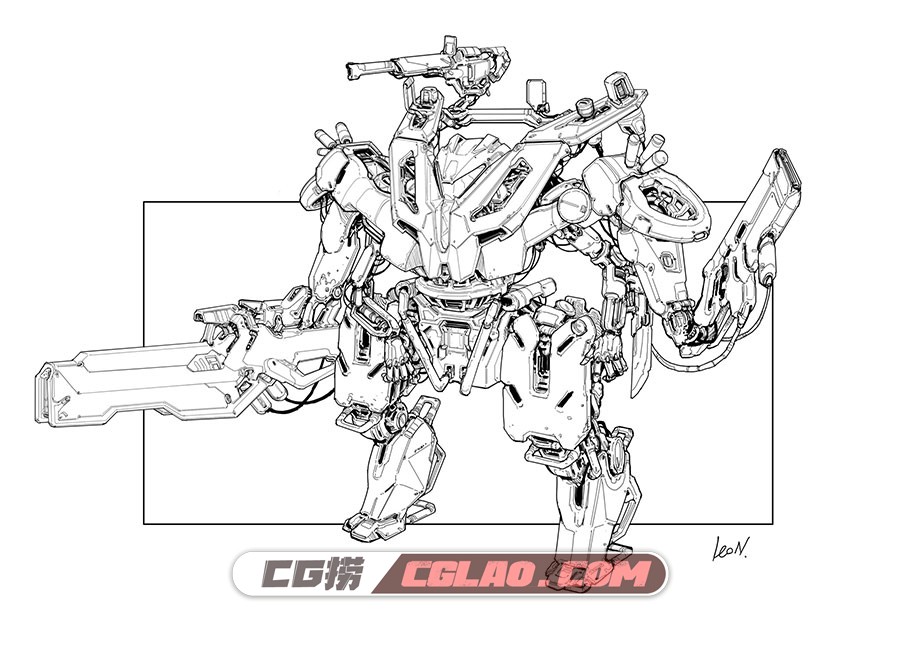 华人概念画家LeoN Wu 科幻机械角色怪物概念设计原画,leo-20190221002114.jpg