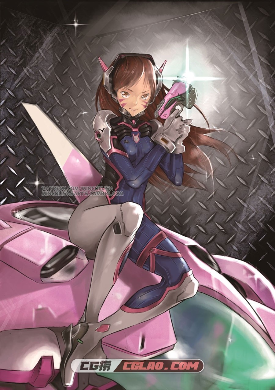 守望先锋之DVA 角色原画设计同人原画特辑 174P,D.VA-(8).jpg