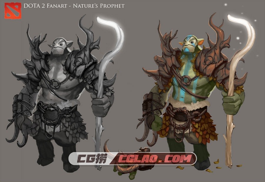 DmitriyBarbashin俄罗斯艺术家卡通风格角色设计原画合集网盘...,dota_2___nature__s_prophet_armor_design_by_jamesmcdonald-d5g4a77.jpg