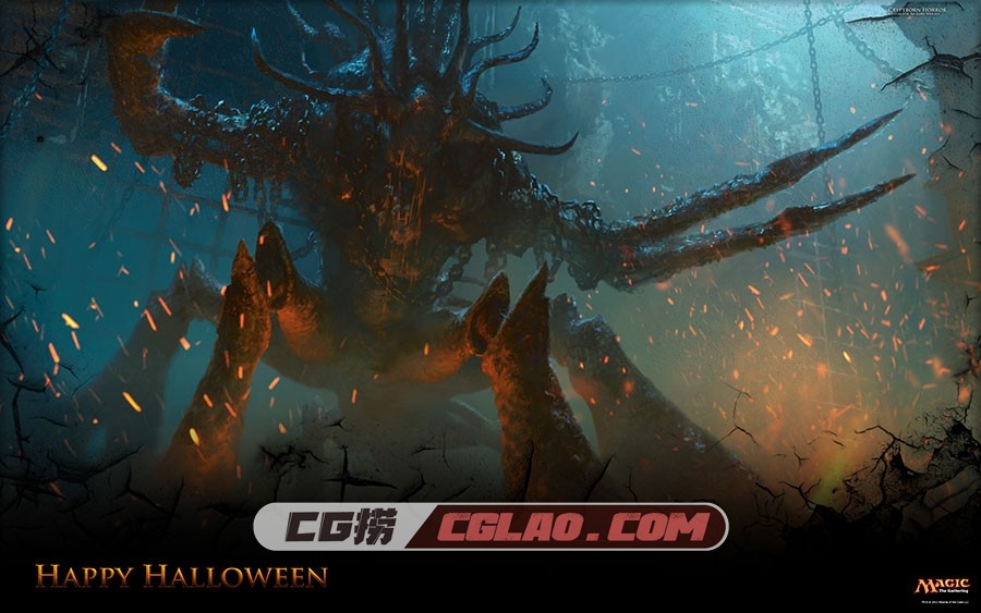 西方魔幻风万智牌游戏壁纸原画鉴赏合集 高清大图下载 617p,2012_HalloweenSpecial_2560x1600_Wallpaper.jpg