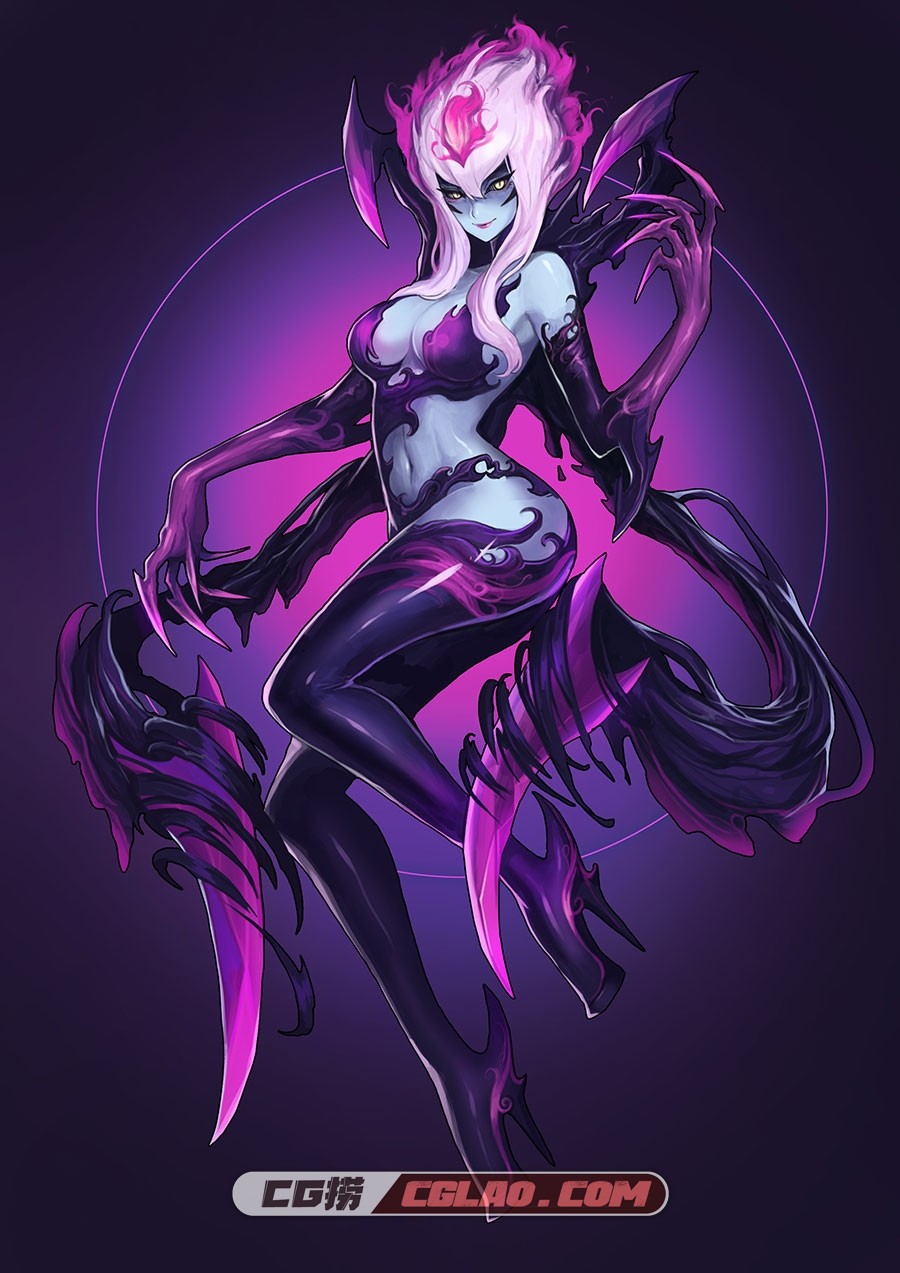 韩国自由艺术家 park jun seok 角色生物原画参考图集下载 64P,0_League-of-Legend-Evelynn-Fanart,-park-jun-seok_01.jpg