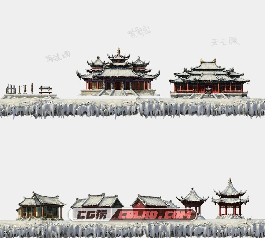 剑啸江湖场景建筑原画设计参考素材 PSD源文件下载1717p,昆仑派----提交.jpg