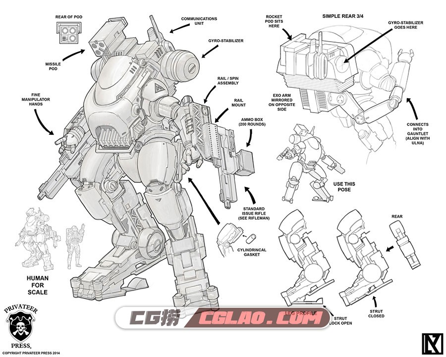 Nicholas Kay美国画师 原画概念设计作品参考下载 183P,nicholas-kay-level7-mech(09E40).jpg