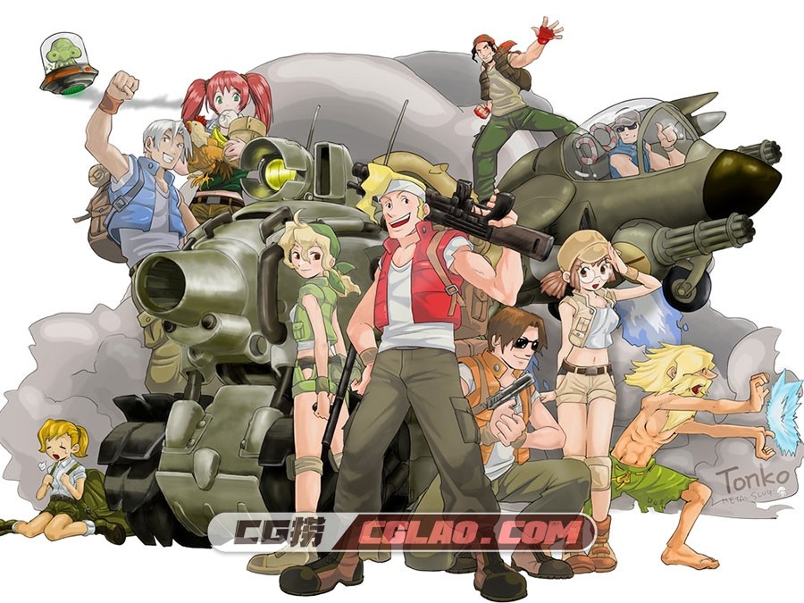 SNK 27部作品角色原画立绘小说插图欣赏合集,Metal-Slug-(6).jpg