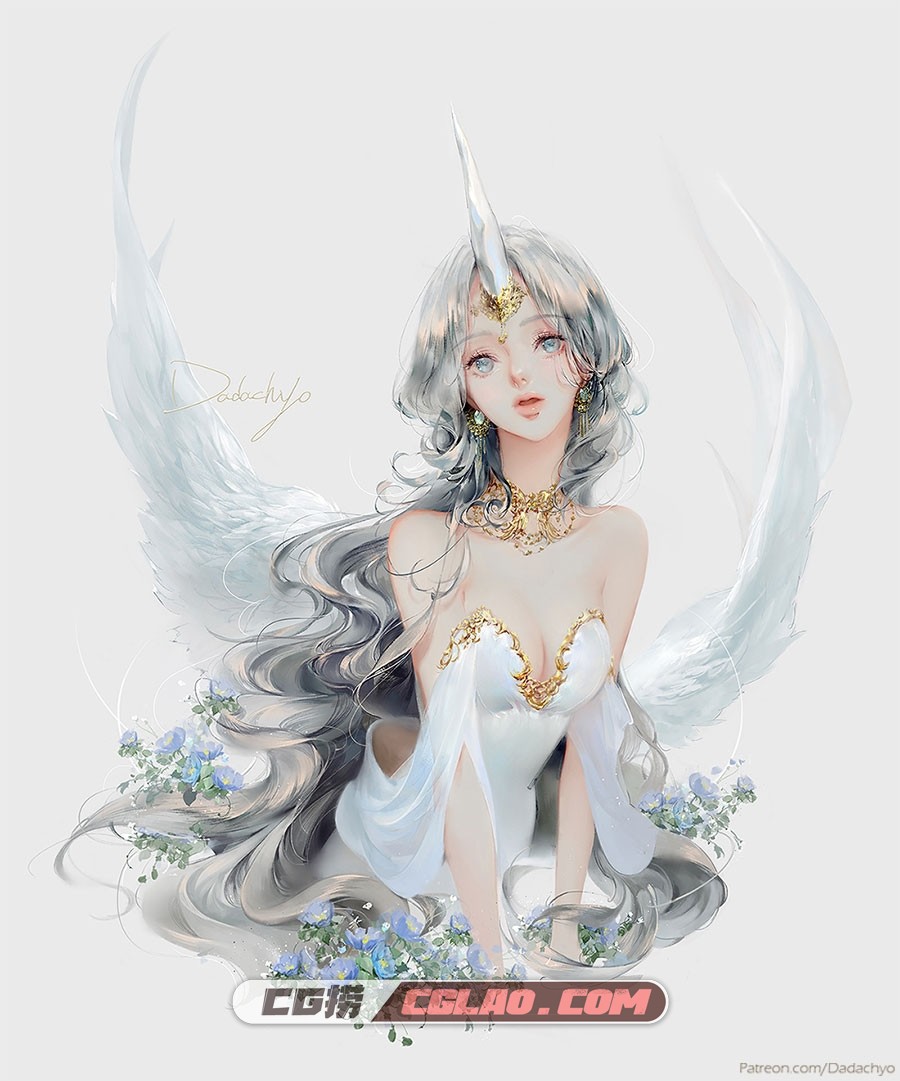 马卡龙浪漫色彩 韩国插画师 DADACHYO的人物插画美图分享 93P,Unicorn-by-DADACHYO(2).jpg