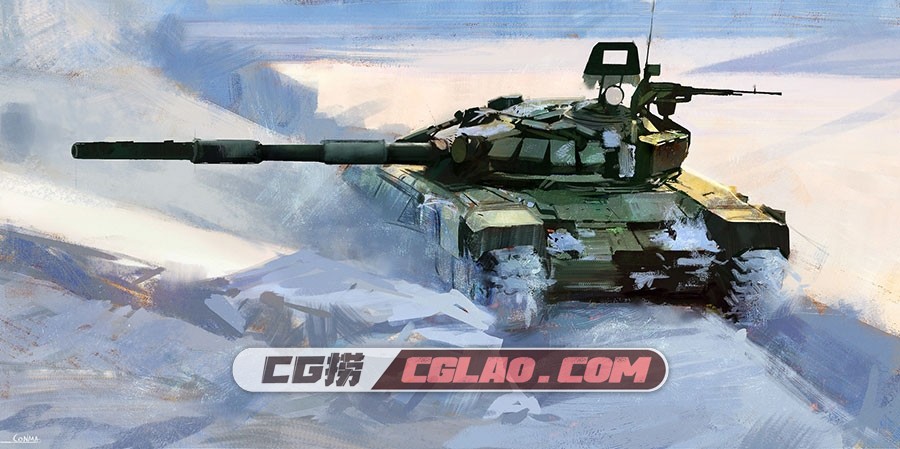 画师 conmaart 画面氛围很赞的CG绘画作品赏析 109P,conmaart_Practiceconstantine-marin-tank.jpg