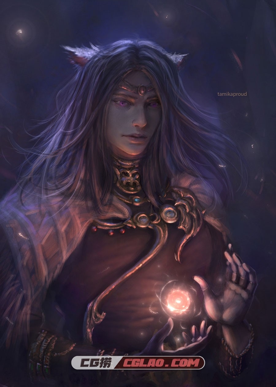 画师 tamikaproud 欧美神话风角色肖像插画作品 百度网盘下载,tamika_ffxivtatiana-hordiienko-as.jpg