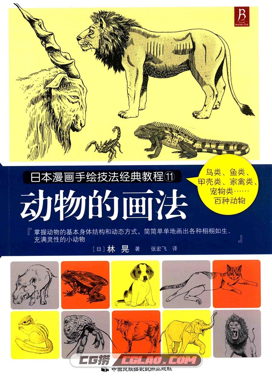 日本漫画手绘技法经典教程11 动物的画法教程 PDF格式 百度云,日本漫画手绘技法经典教程11动物的画法001.jpg