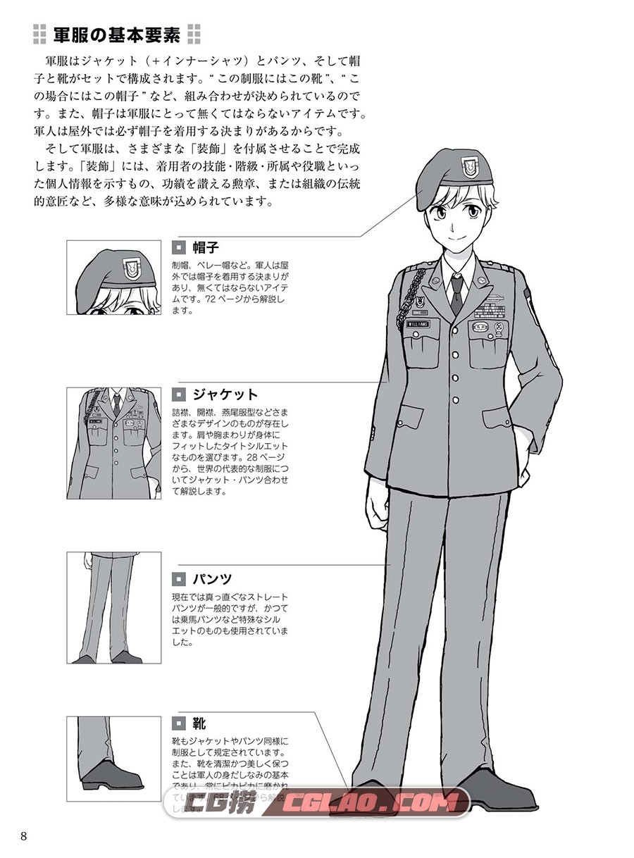 军服的画法 认识世界的军装军服 教程PDF格式下载 百度网盘,00010.jpg