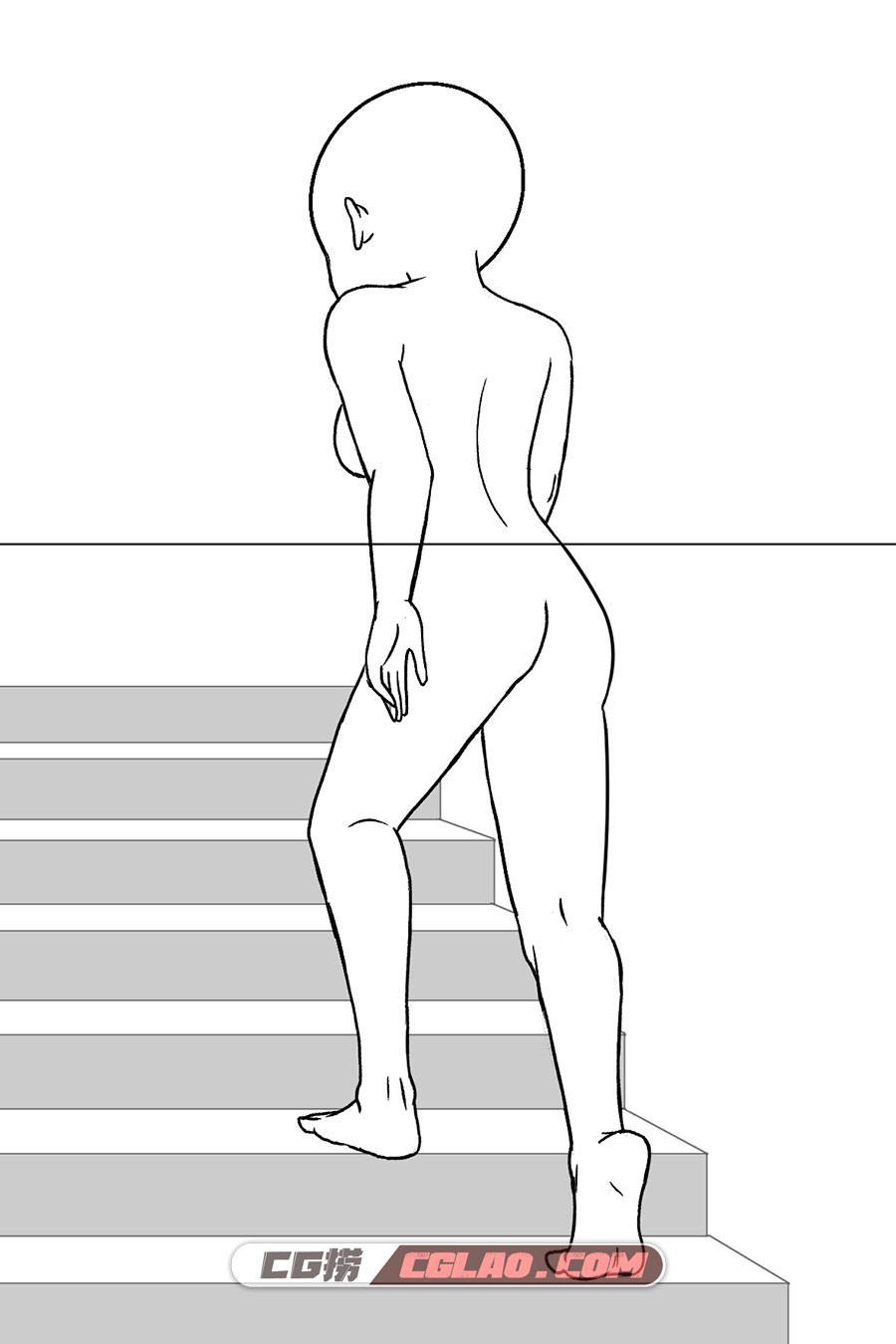 五头身插图姿势集 女子篇漫画教程PDF格式 百度网盘下载,085_036_05.jpg
