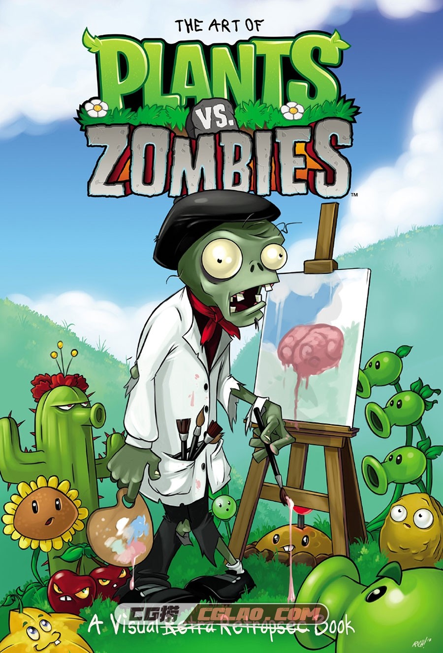 Plants vs. Zombies 植物大战僵尸 艺术设定集百度网盘下载,The-Art-of-Plants-vs.-Zombies꧇-A-Visual-Book-•-(P001).jpg