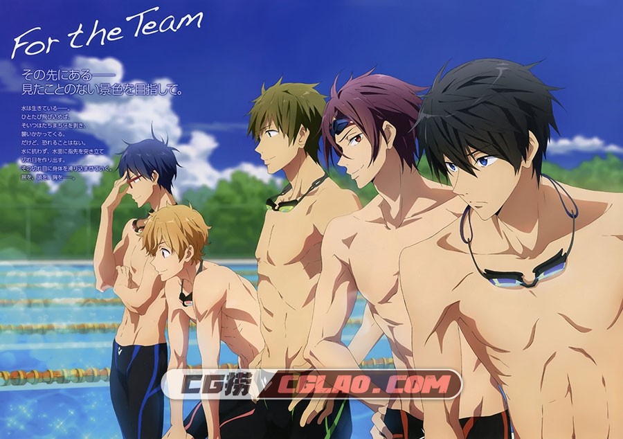 Free! 原画画集百度网盘下载,001_002.jpg