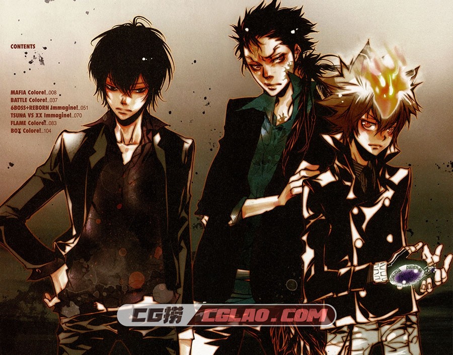 家庭教師ヒットマンREBORN! 家庭教师HITMAN REBORN! 画集百度云,Katekyo_Hitman_Reborn_Official_Visual_Book_REBORN_Colore_angelpup1419_006.jpg