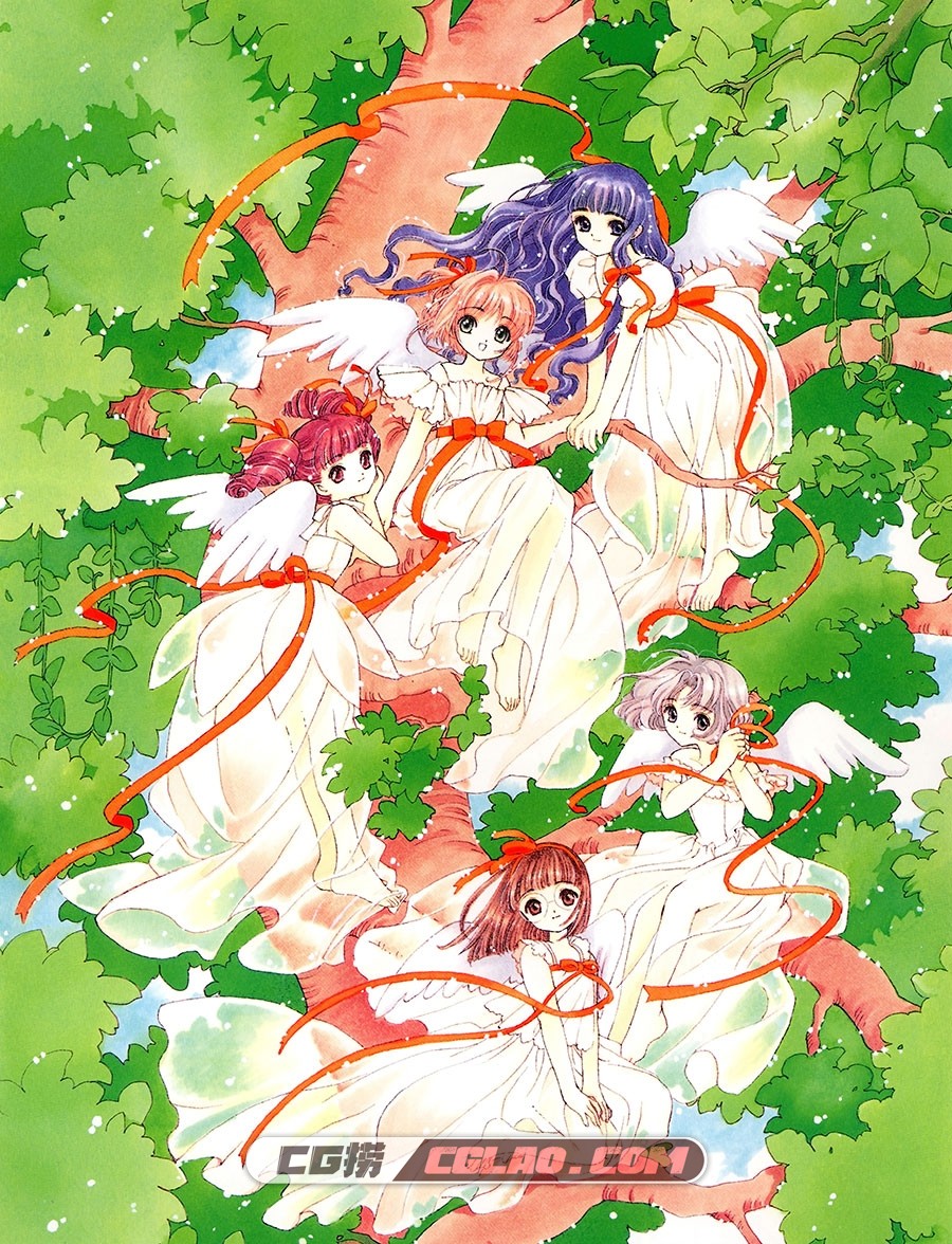 CLAMP 魔卡少女樱原画画集1 百度网盘下载,03--pullout-poster-front.jpg