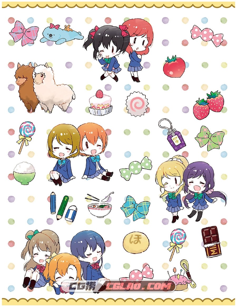 School idol diary 清濑赤目插画BOOK 插画画集百度网盘下载,Chibi_Muse_Illustration_002.jpg