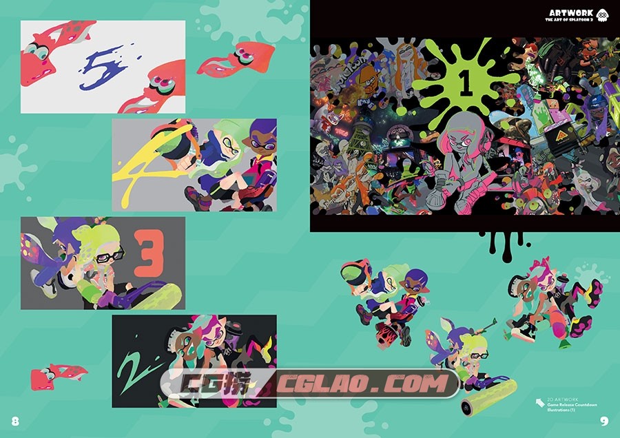 The Art of Splatoon 2 喷射战士2设定资料集 画集百度网盘下载,The_Art_of_Splatoon_2_008.jpg