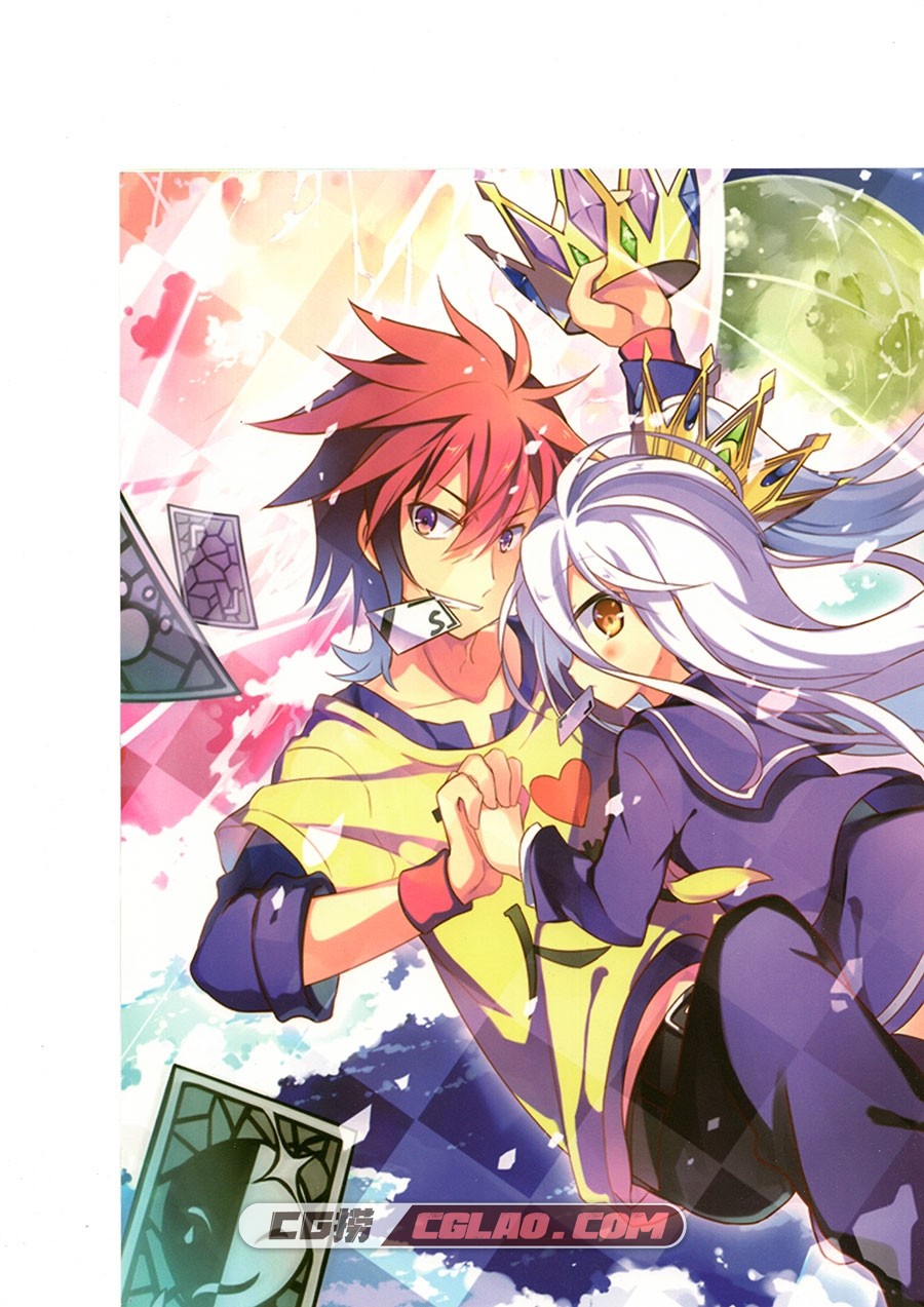 NO GAME NO LIFE 游戏人生 插画集 中文版插画画集百度网盘下载,img003.jpg