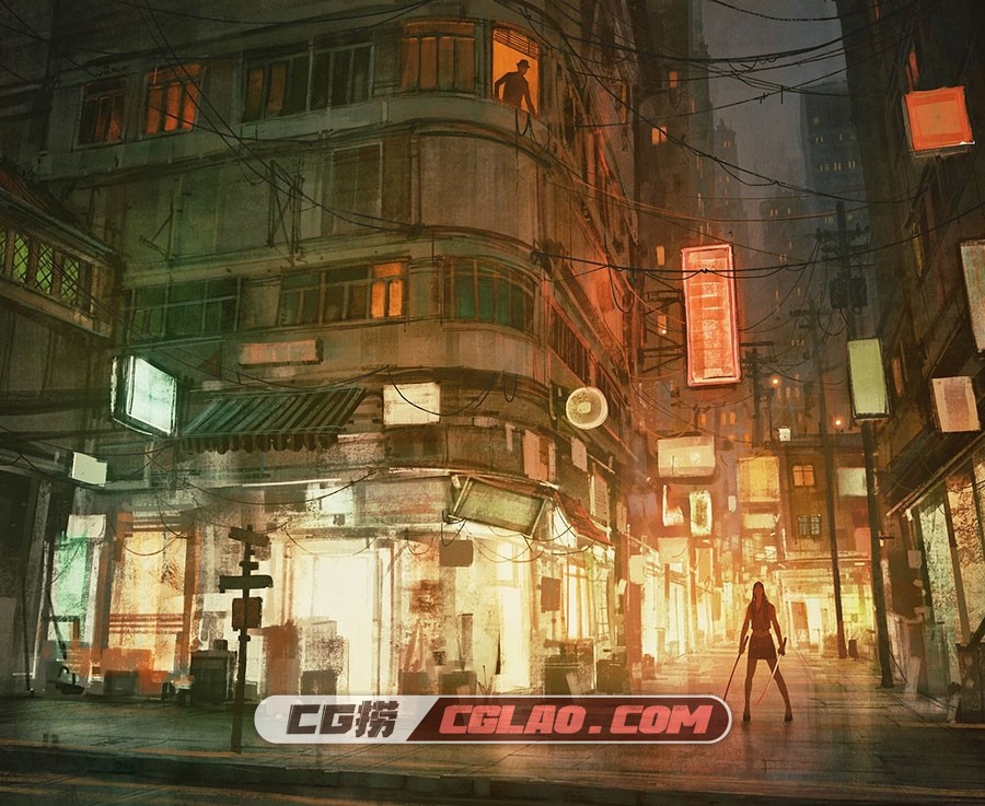 挪威画师 Nikolai Lockertsen 角色场景原画插画CG作品 百度网盘,0_Chinatown,-Nikolai-Lockertsen_01.jpg