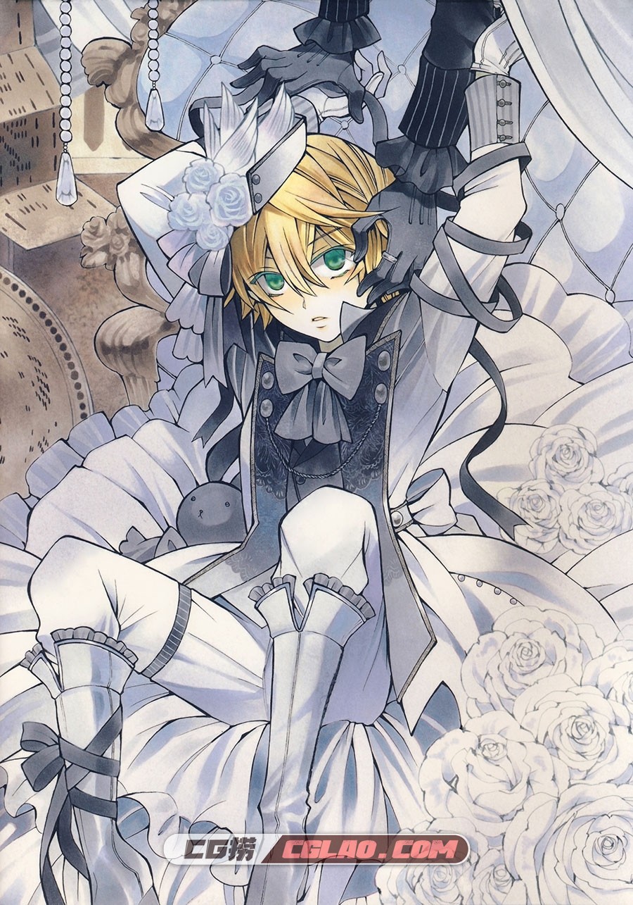 PandoraHearts 潘多拉之心 望月淳 插画画集百度网盘下载,Pandora_Hearts_odds_and_ends_001.jpg