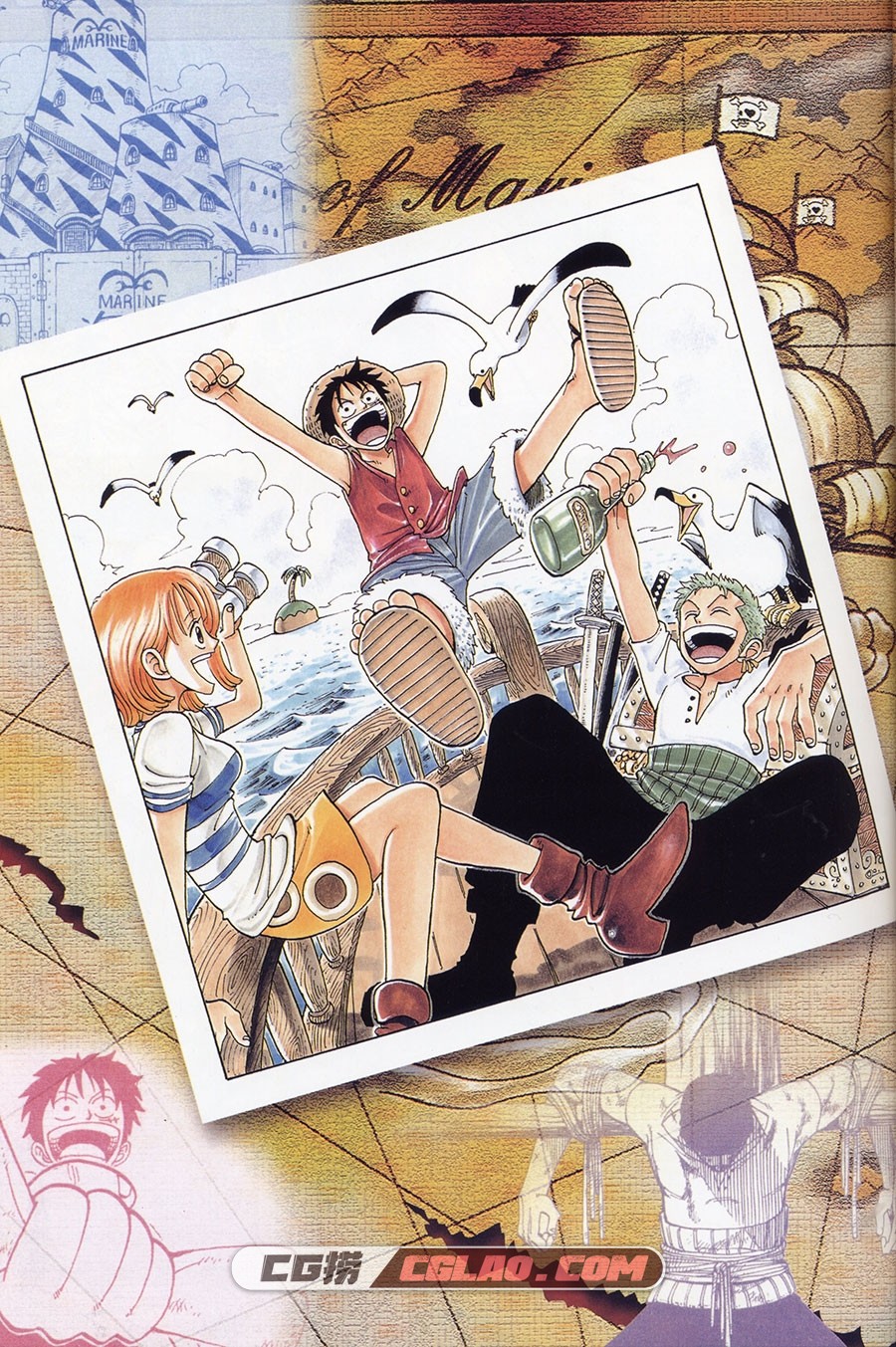 ONE PIECE 尾田栄一郎画集 COLOR WALK 1-8合集 画集百度网盘下载,004.jpg