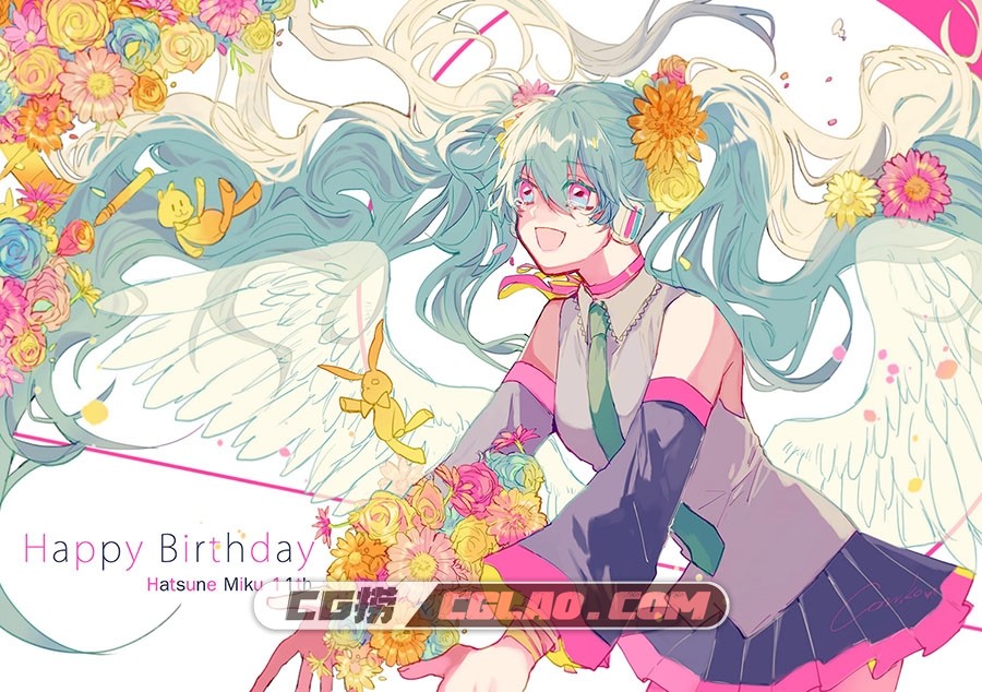 初音未来 生诞祭2018插画美图 百度网盘下载分享 1166P,bmk_119-70464669_p0.jpg