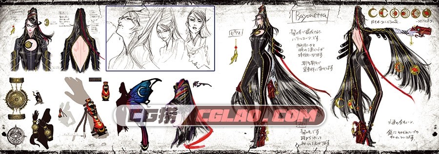 猎天使魔女 数字版设定资料画集百度网盘下载,BAYO_ARTBOOK_004.jpg