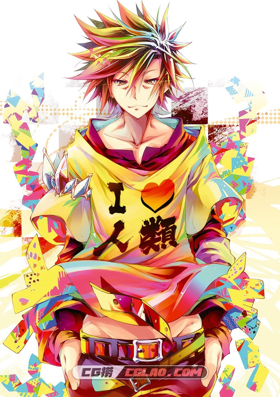 NO GAME NO LIFE 游戏人生 榎宮祐 插画画集百度网盘下载,i_003.jpg