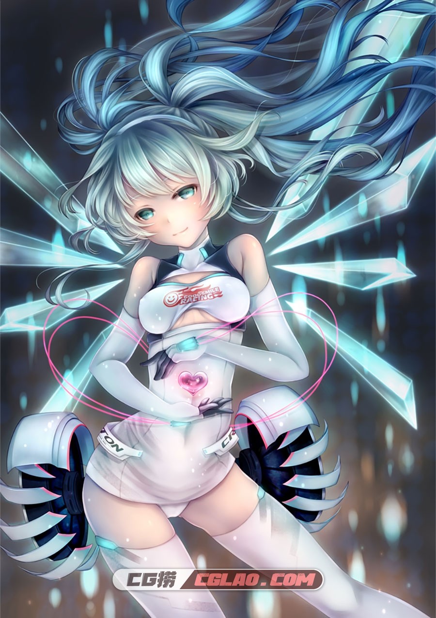 RacingMiku初音赛车女郎图片包画集百度网下载,[001].jpg