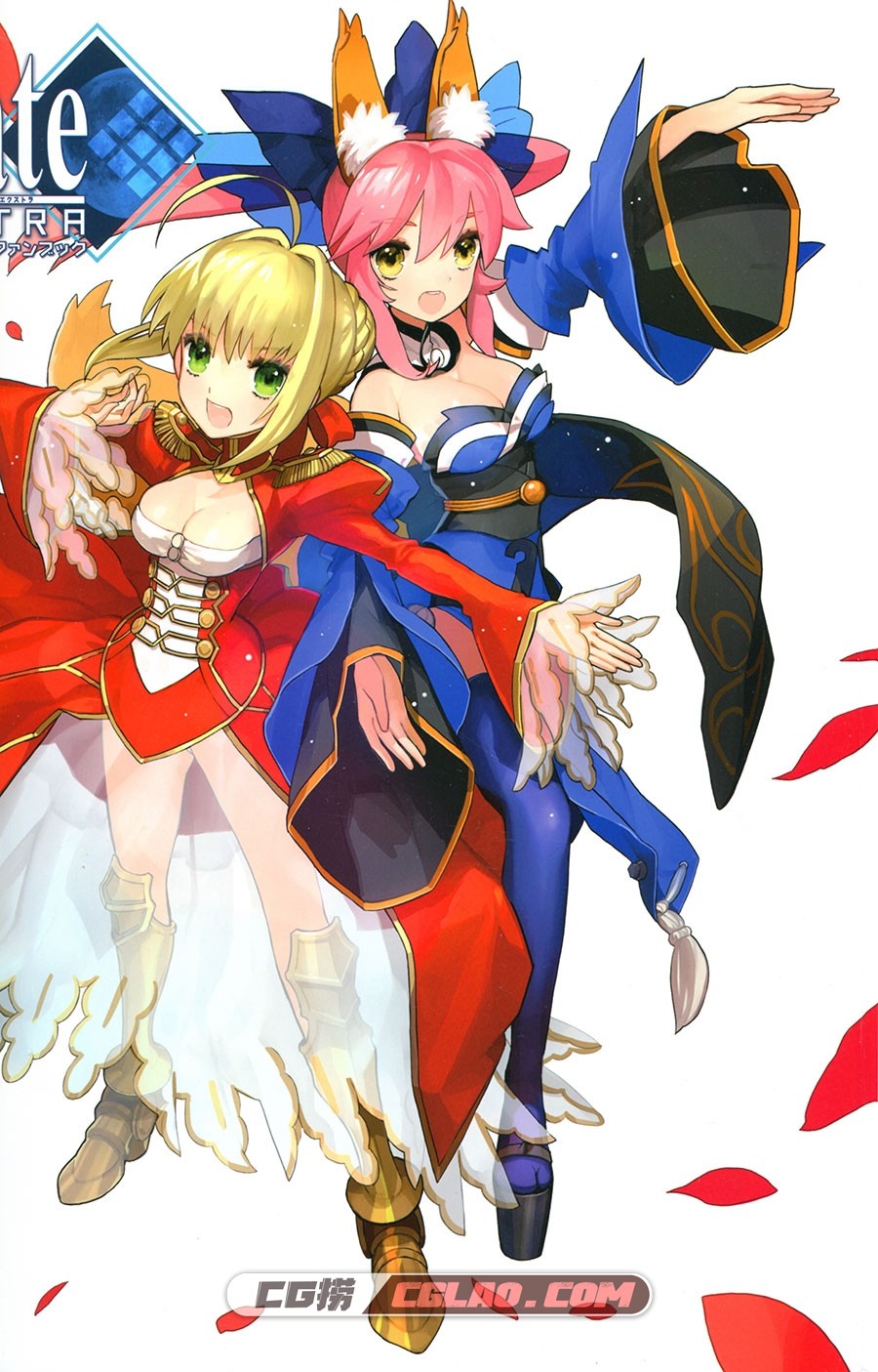 Fate/Extra Visual Fanbook 游戏设定资料画集百度网盘下载,Fate.Extra.VF_000_a01.jpg