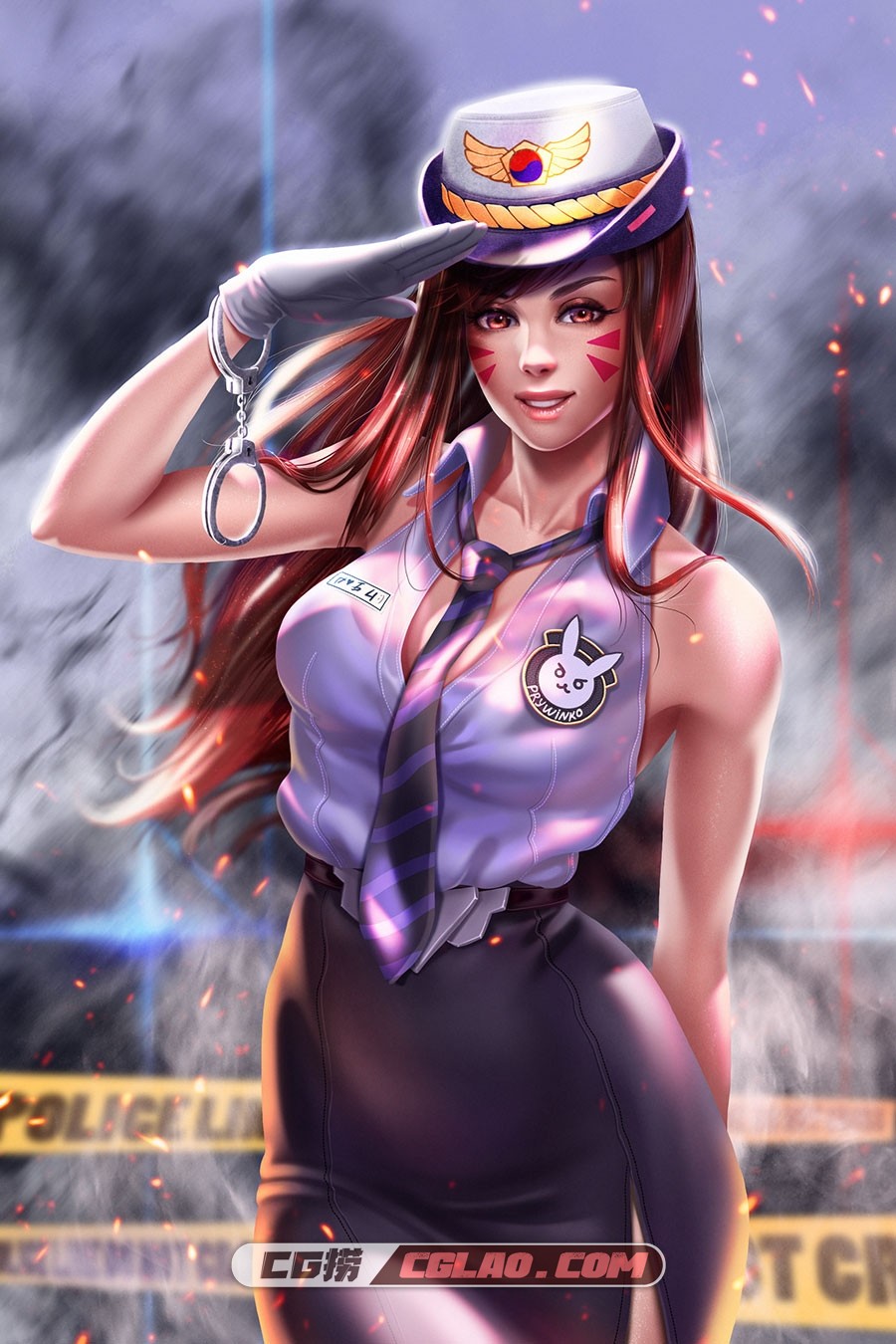 prywinko 小众画师插画作品散图合集 百度网盘下载 118P,Officer-D.va-1.jpg