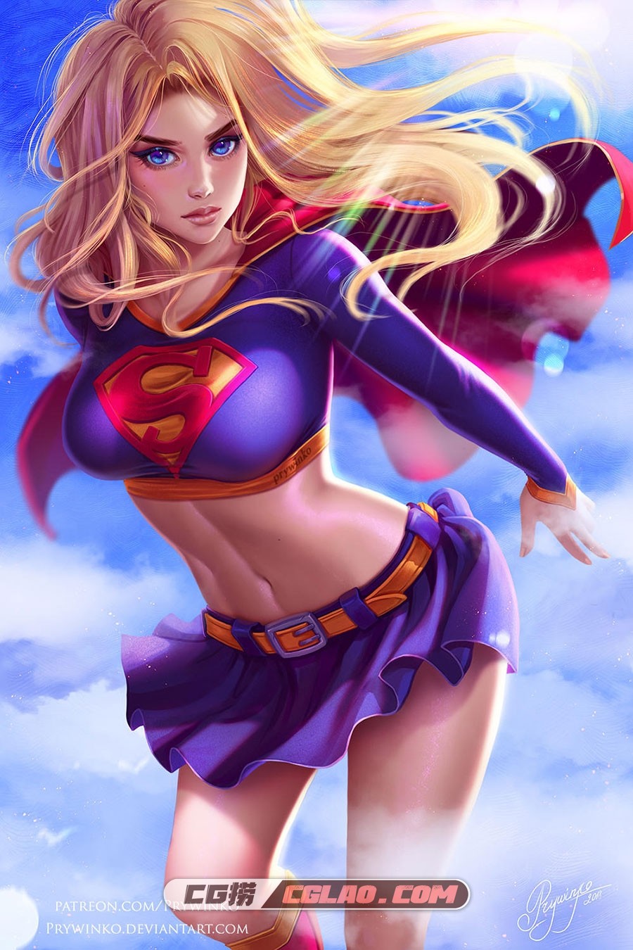 prywinko 小众画师插画作品散图合集 百度网盘下载 118P,SuperGirl-1.jpg