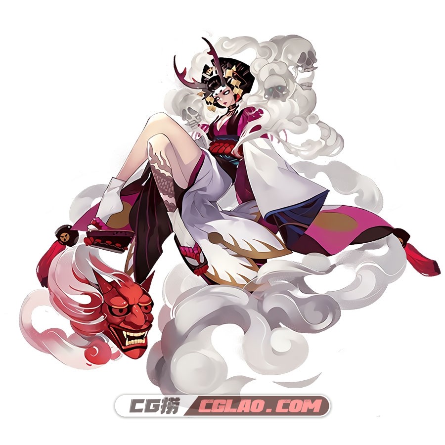 阴阳师日式和风 全式神全角色CG立绘原画资源 百度网盘下载,255skin1.jpg