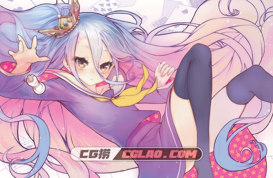 游戏人生 NO GAME NO LIFE CG插画壁纸图包下载 58P,1.jpg