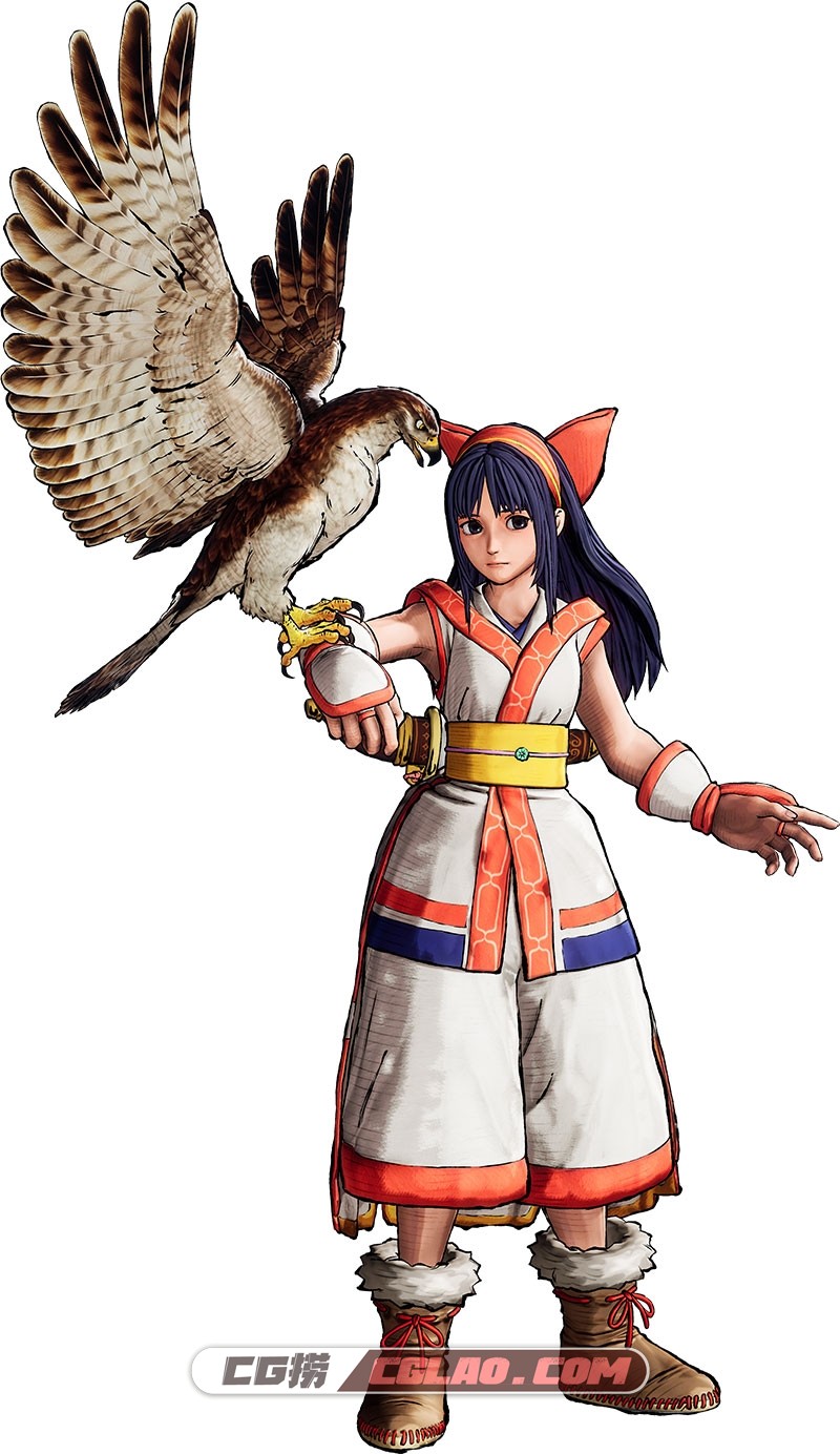 真侍魂 游戏角色立绘+原画海报 百度云下载 495P,nakoruru-samuraishodown2019-render.jpg