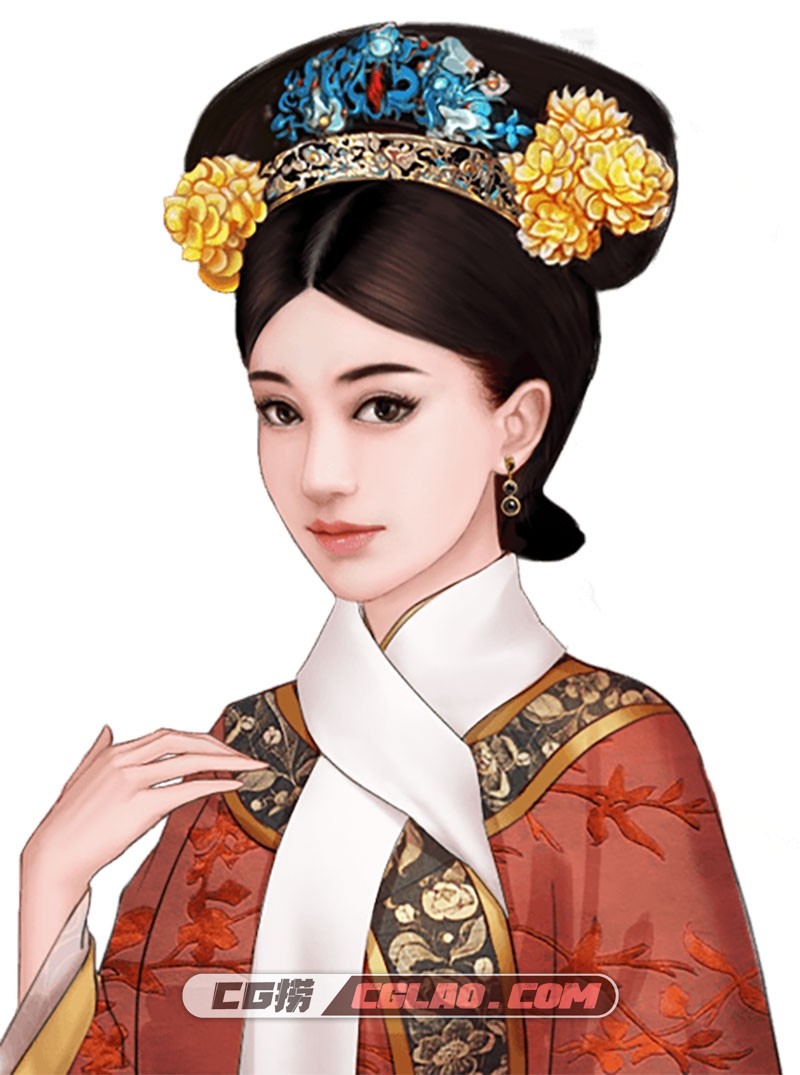 中式古装游戏宫廷风角色人物立绘 百度网盘下载 1077P,50001.jpg
