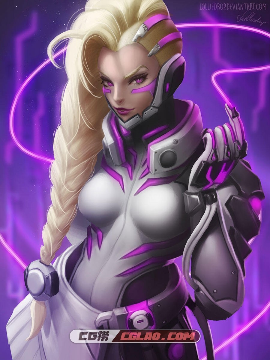 Deviantart lolliedrop 人物插画美术作品 百度网盘下载 133P,SOMBRA-Augmented---Overwatch(81A33).jpg