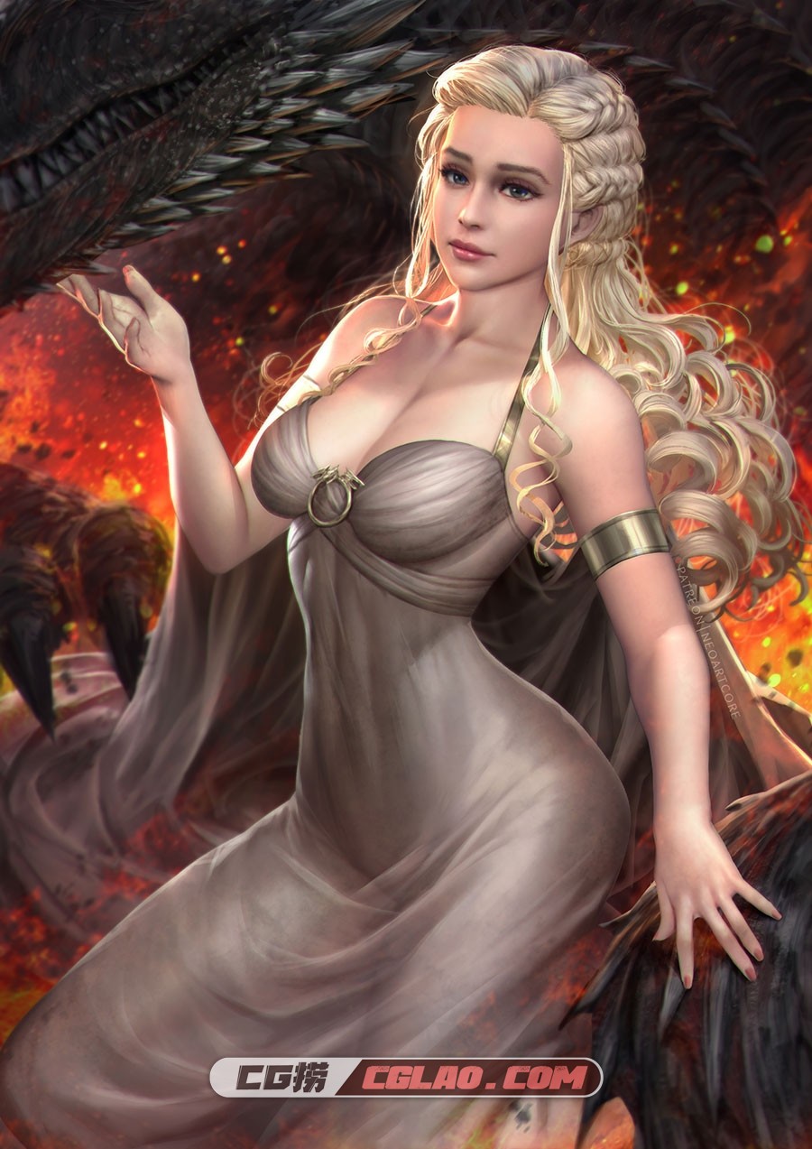 neoartcore 2019前散图插画作品合集 百度网盘下载 1289P,Daenerys-Targaryen_hi-res.jpg