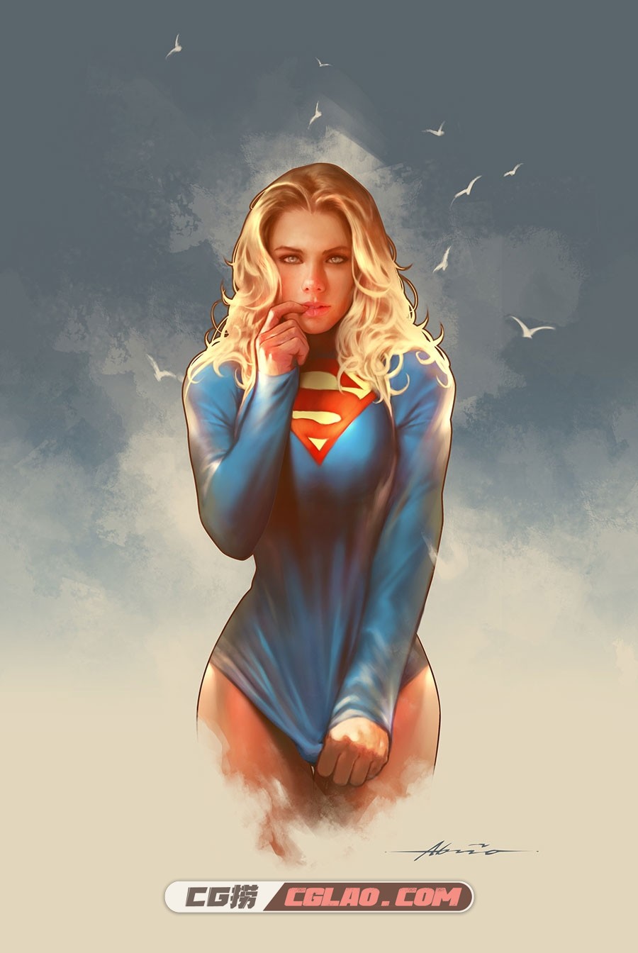 Abraão Lucas 芬兰概念艺术家 美漫英雄同人插画作品 44P,abraao-lucas-supergirlfinal-copy.jpg