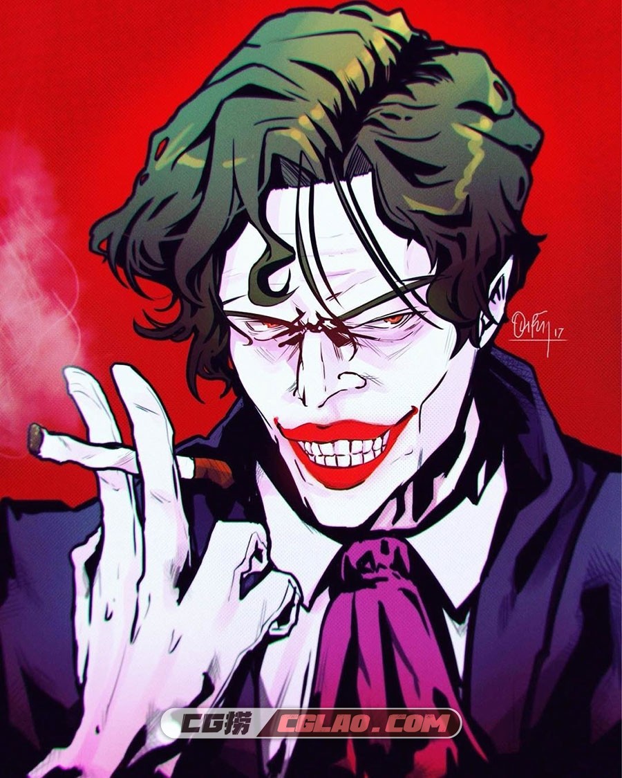 英国艺术家 olifux art 游戏美漫角色同人插画绘画作品 173P,olifux-art-joker.jpg