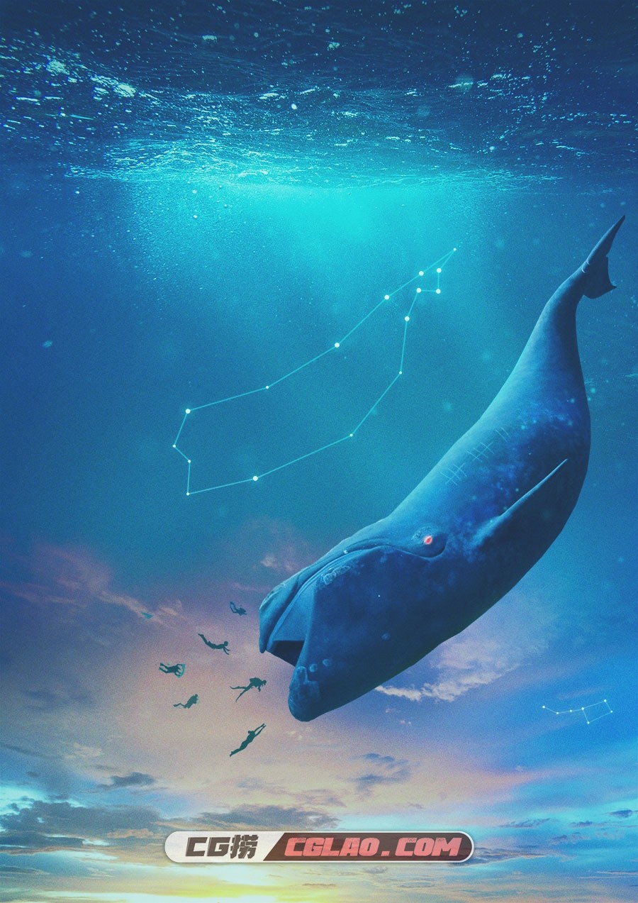 Ahmed Emad Eldin 埃及概念艺术家 幻想插画美术分享赏析,0_Blue Whale.jpg