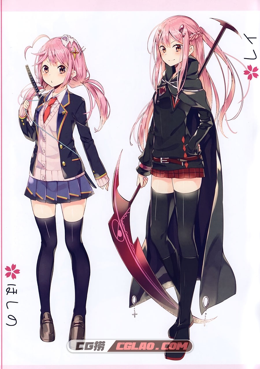 サクラノイロ 桜木蓮 =PINK4 插画画集百度网盘下载,3.jpg