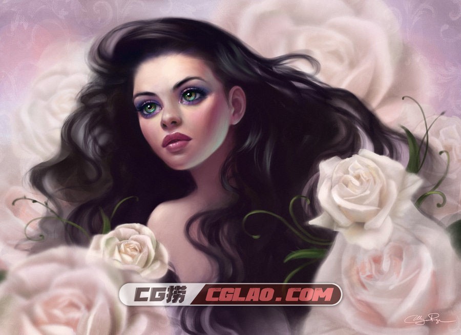 selenada 人物与自然 唯美插画作品 百度网盘分享,present_for_viktoria_by_adelenta-d4twtic.jpg