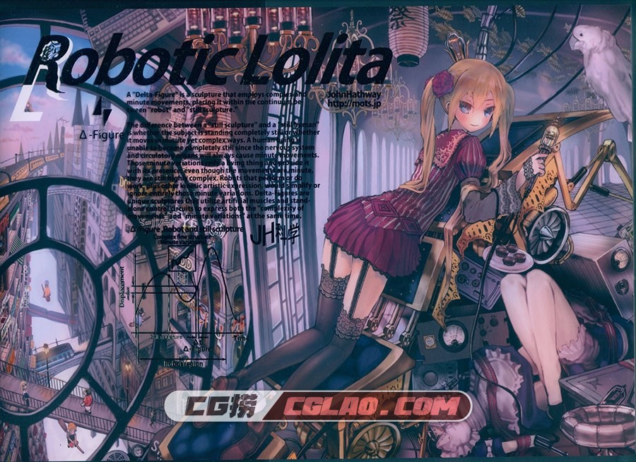 JH科学 John Hathway Robotic Lolita 插画画集百度网盘下载,scan00001.jpg