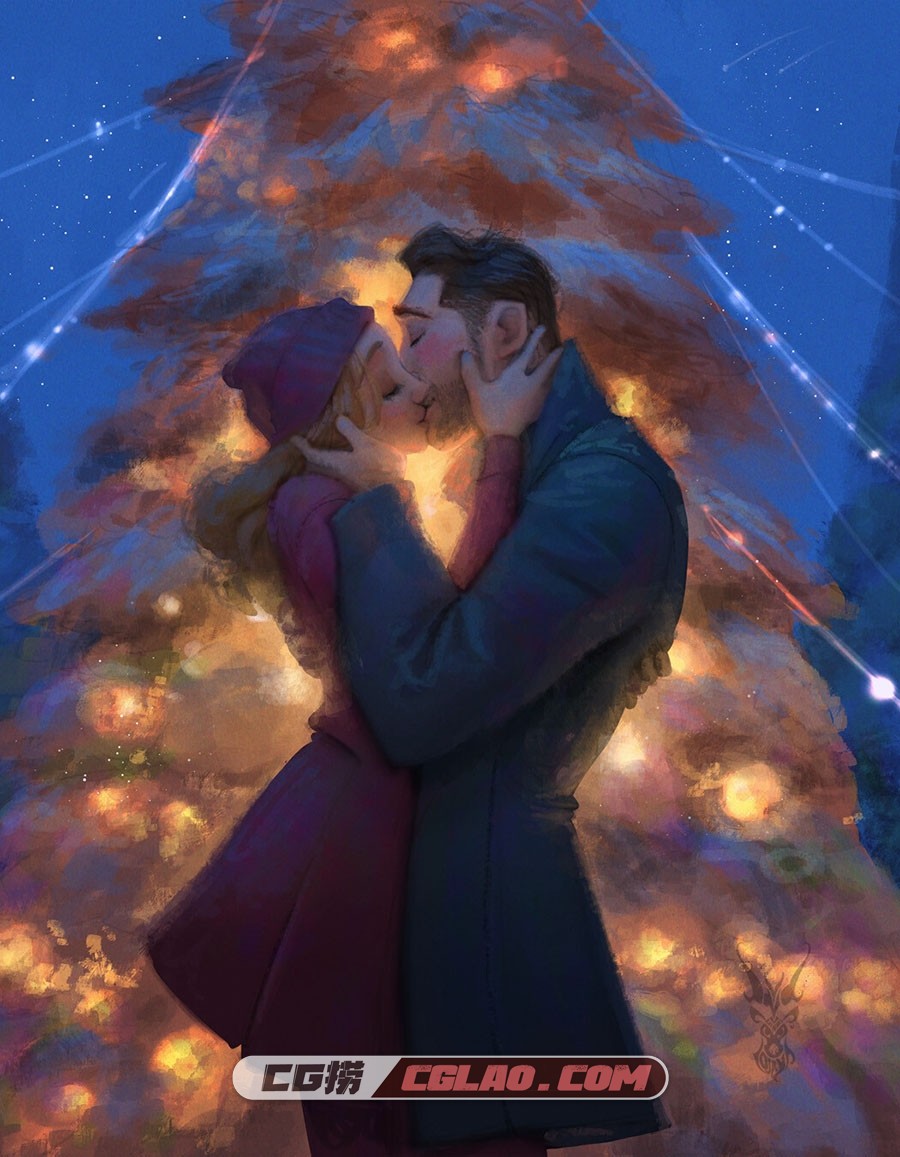 David Ardinaryas Lojaya 印度尼西亚画师 插画作品 百度网盘下载...,david-ardinaryas-lojaya-christmas-kiss.jpg