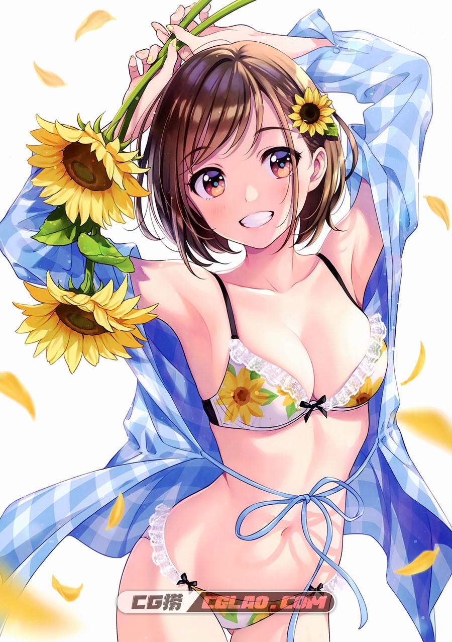 CANVAS 森倉円 Lingerie Bouquet P站插画画集百度网盘下载,02__2.jpg