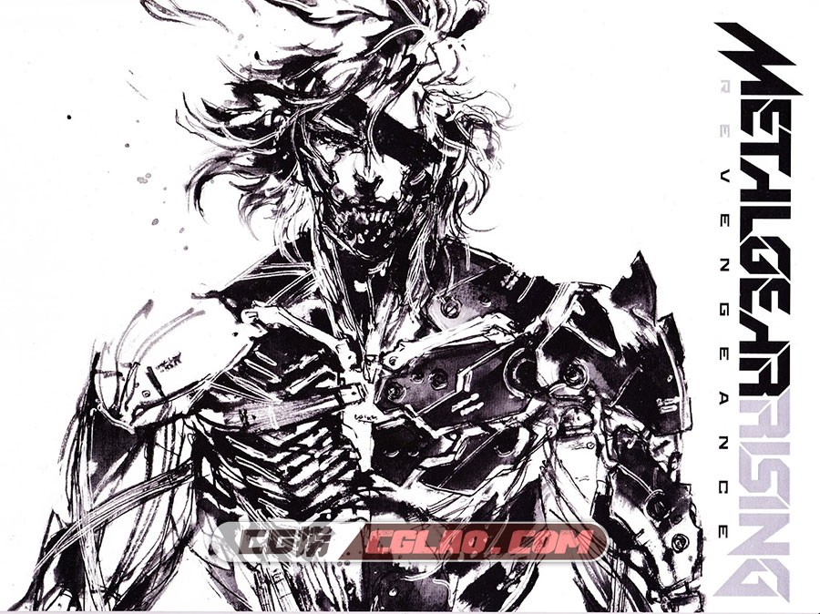 Metal Gear Rising Revengeance Artbook 游戏设定画集百度网盘下载,page_01.jpg