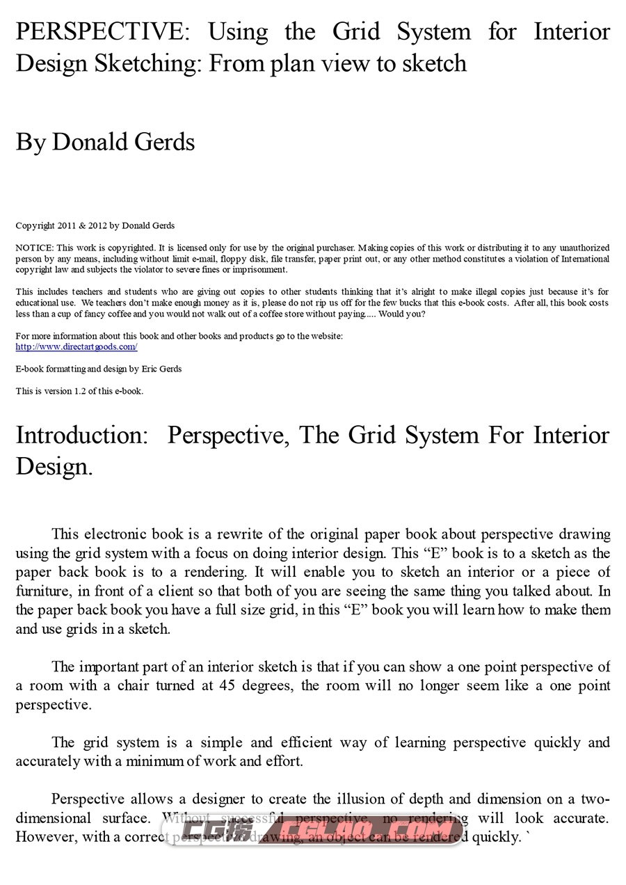 透视法:使用网格进行室内设计素描 教程PDF格式百度网盘下载,PERSPECTIVE_Using_the_Grid_System_for_Interior_page_0002.jpg