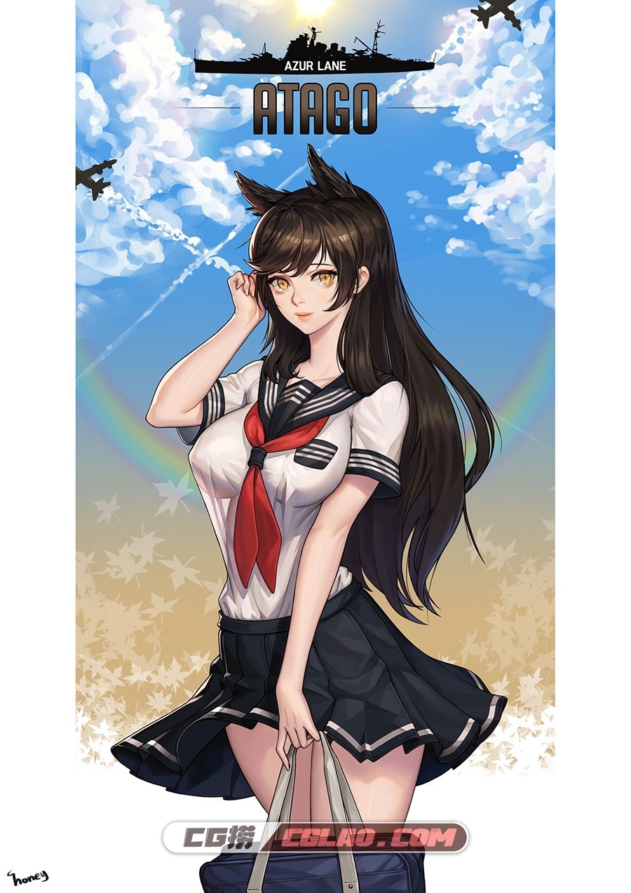 choney_ 高品质原画画集 百度网盘下载 243P,choney_Azur-Lane-Atago-Fanartchihun-lee-choney-atagooo.jpg