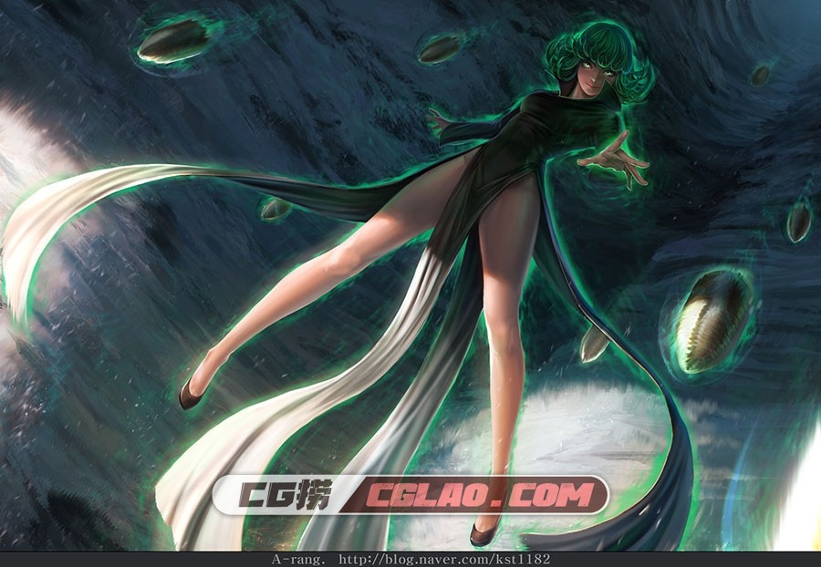 TaeKwon Kim 韩风画师女角色原画美术集 百度网盘下载 99P,0_One-Punch-Man---Tatsumaki,-TaeKwon-Kim(A-rang)_01.jpg